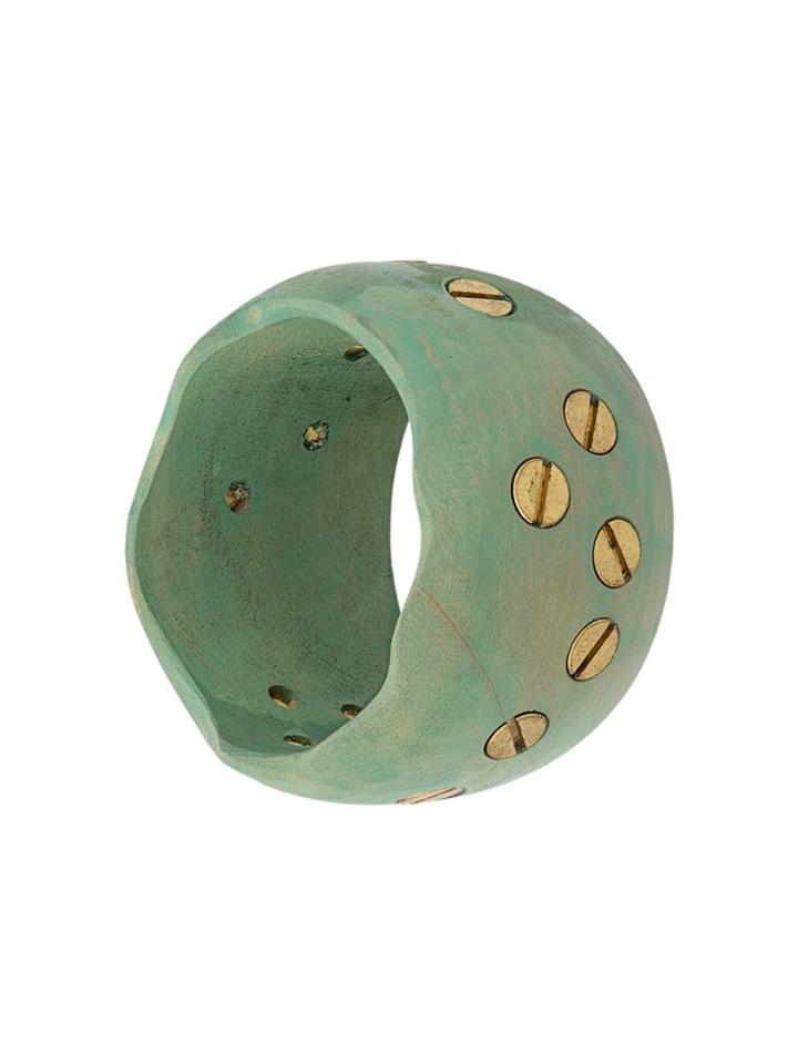 Corto Moltedo Coconut Bangle - Green