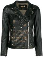 S.w.o.r.d 6.6.44 Orion Writing Biker Jacket - Black