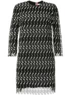 Thom Browne Penguin Lace Dress - Black