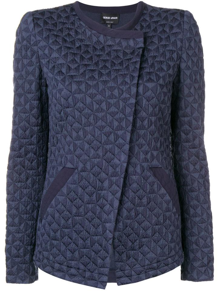 Giorgio Armani Straight Fit Jacket - Blue