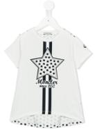 Moncler Kids - Star Print T-shirt - Kids - Cotton/elastodiene - 12 Yrs, White