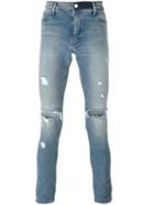 Rta Distressed Skinny Jeans, Men's, Size: 30, Blue, Cotton/polyurethane