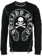 Philipp Plein - Zip Detailed Sweatshirt - Men - Cotton/polyester - M, Black, Cotton/polyester