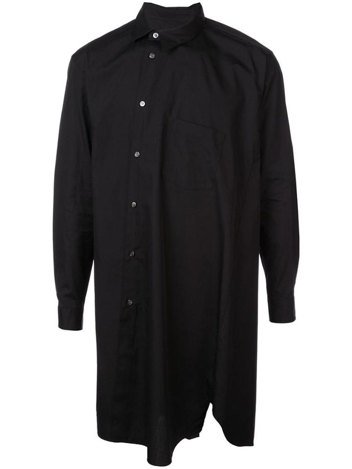 Comme Des Garçons Homme Plus Asymmetric Oversized Shirt - Black
