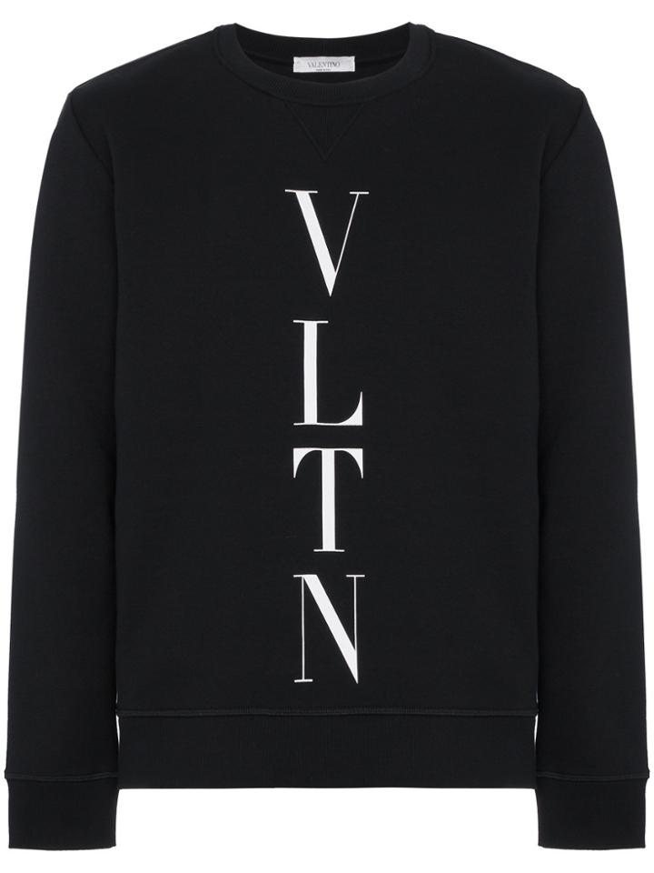 Valentino Printed Logo Sweatshirt - Black