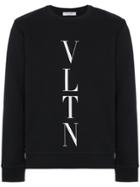 Valentino Printed Logo Sweatshirt - Black