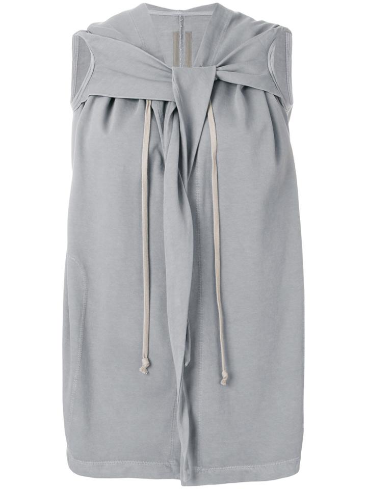 Rick Owens Drkshdw Asymmetric Gilet - Grey