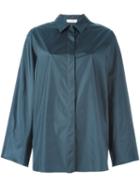 Nina Ricci Boxy Shirt, Women's, Size: 38, Grey, Silk