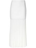 Dion Lee Midi Pleated Skirt - White