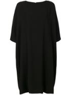 Y's Slouched Shift Dress - Black