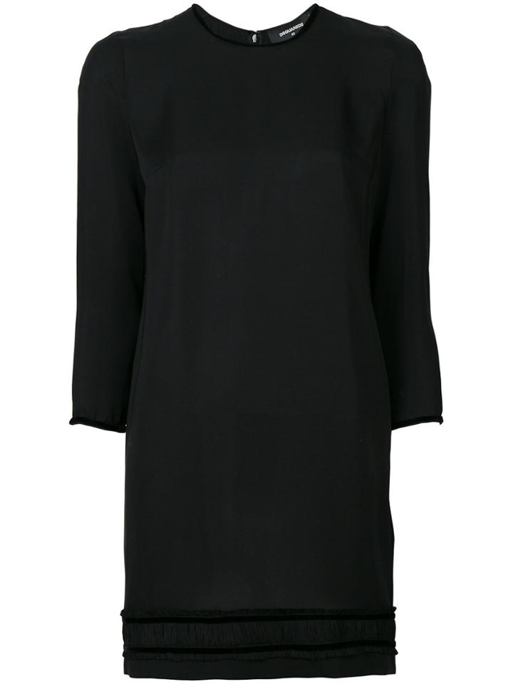 Dsquared2 Long Sleeved Shift Dress - Black