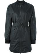 Diesel Belted Coat, Women's, Size: Small, Black, Cotton/plastic
