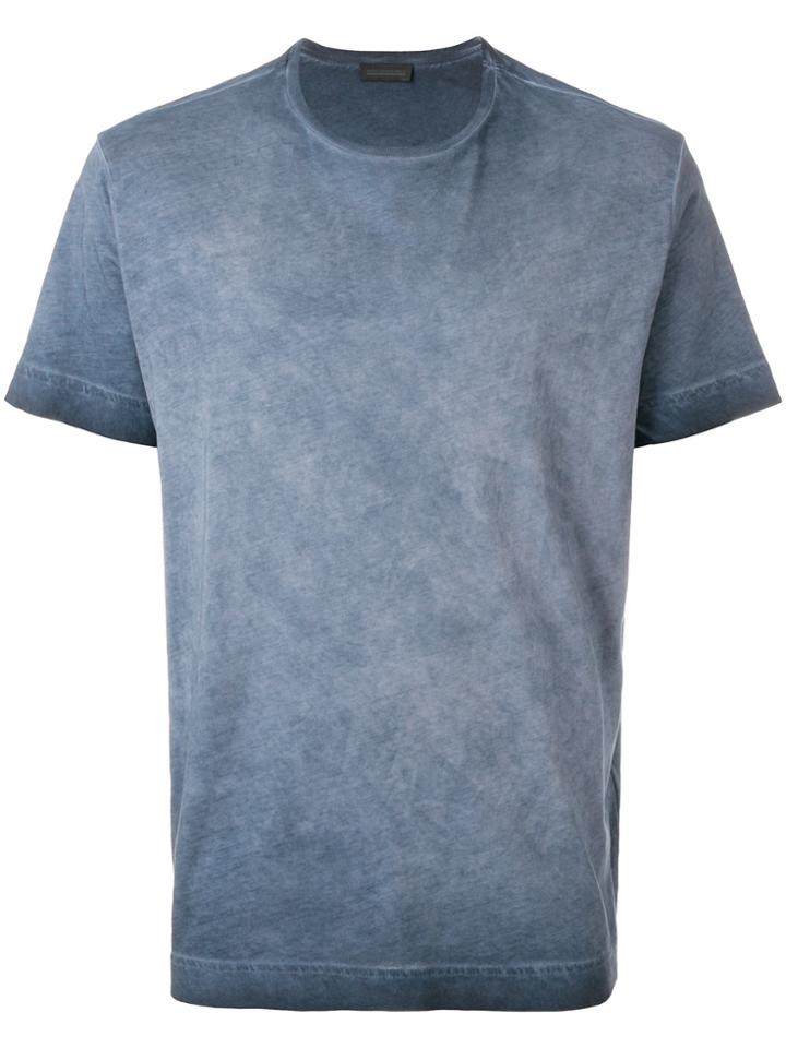 Diesel Black Gold Crew Neck Ombré T-shirt - Blue