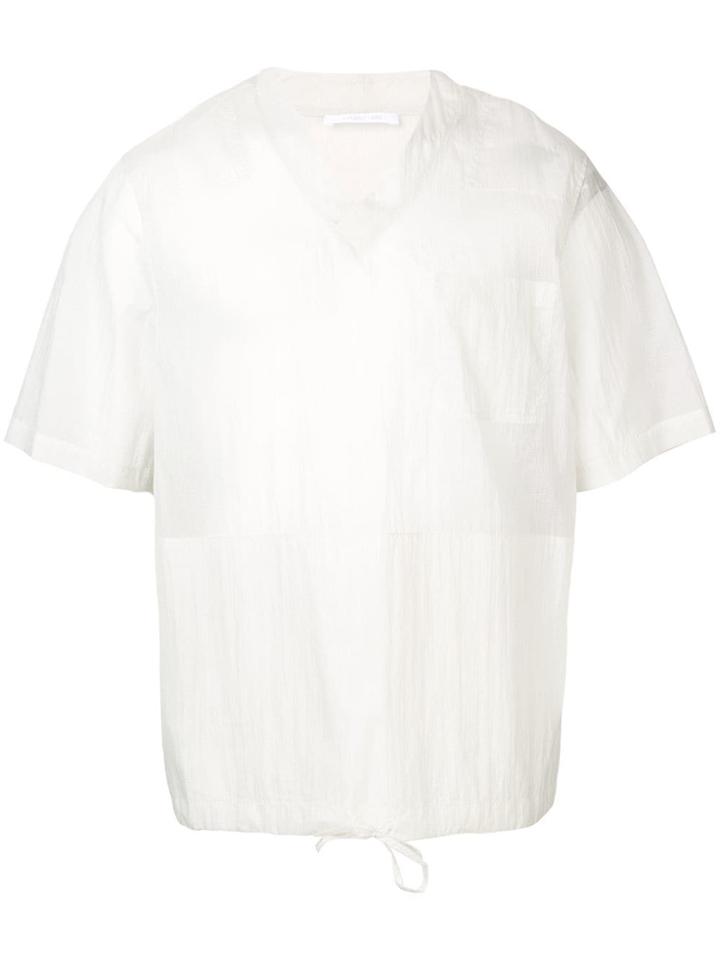 Helmut Lang Drawstring Waist T-shirt - Neutrals