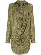 Jacquemus Cowl Neck Shirt Dress - Green