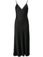 Satin Tank Dress - Women - Spandex/elastane/viscose - Xs, Black, Spandex/elastane/viscose, Frame Denim