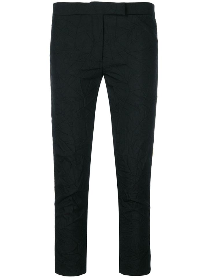 Ann Demeulemeester Peyton Creased Trousers - Black
