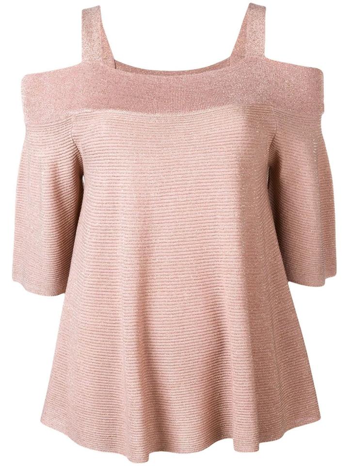 Liu Jo Off-shoulder Knitted Top - Pink