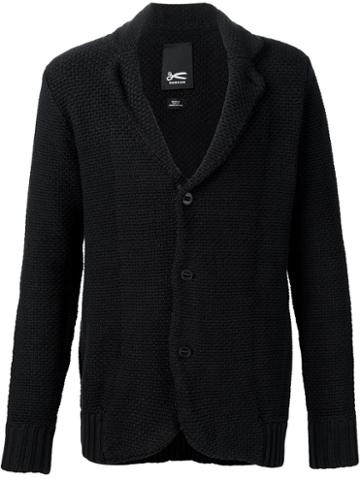 Denham Buttoned Knit Jacket, Men's, Size: Small, Black, Cotton/acrylic