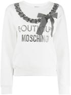 Boutique Moschino Fantasy Knit Top - White