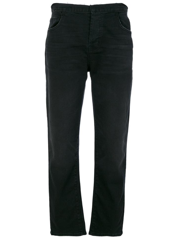 Current/elliott The Original Straight Jeans - Black