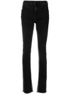 Ssheena Two-tone Slim Bootcut Jeans - Black