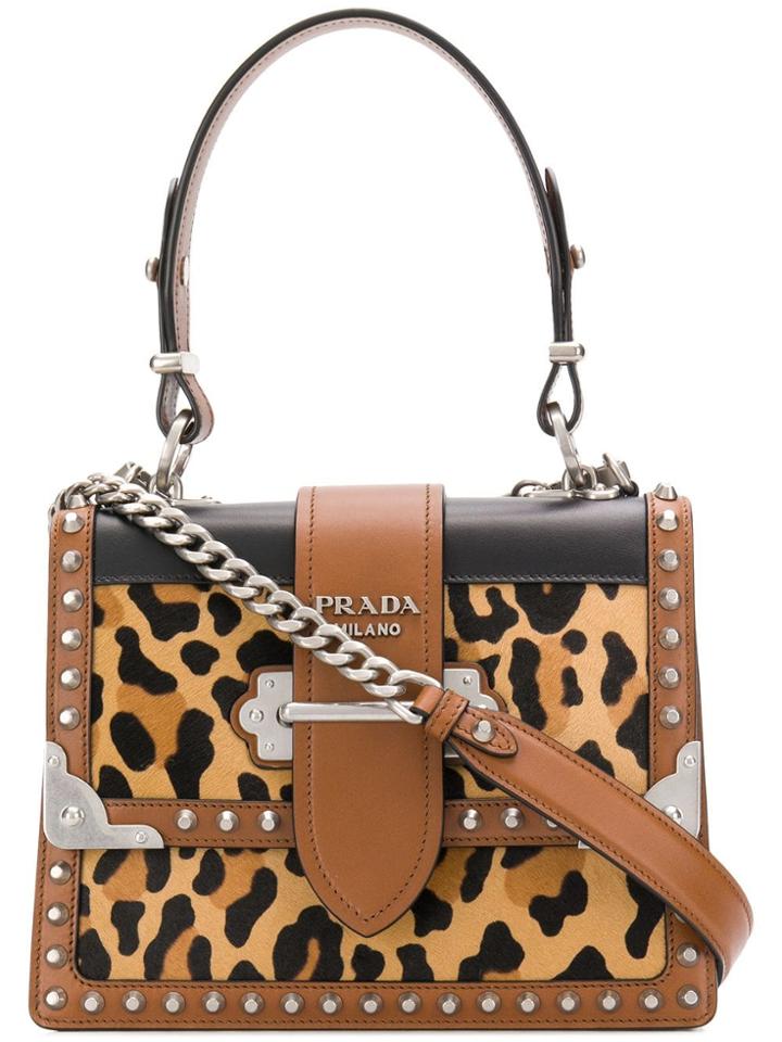 Prada Prada 1ba185vcnk2b2h F083l Furs & Skins->calf Leather - Brown