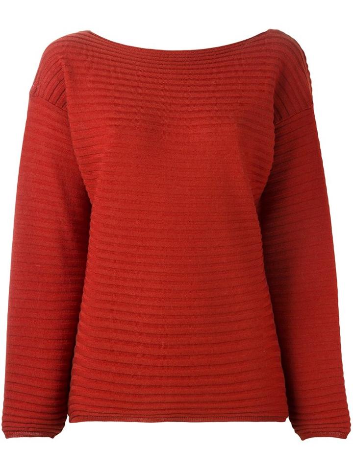 Roberto Collina Drop Shoulder Sweater, Women's, Size: Xs, Red, Merino