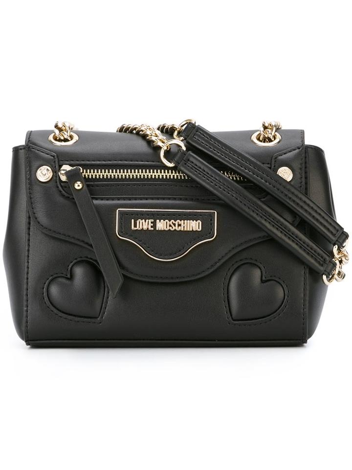 Love Moschino Logo Plaque Shoulder Bag
