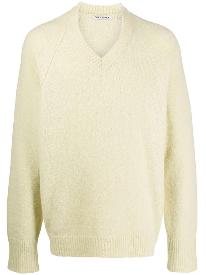 Our Legacy V-neck Jumper - Green