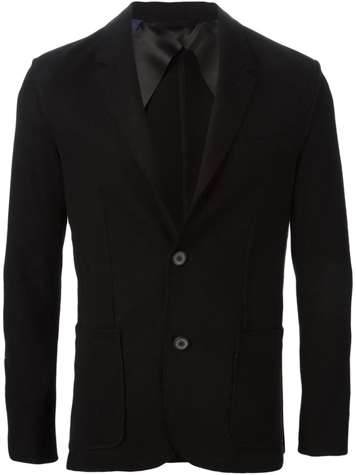 Lanvin Classic Blazer, Men's, Size: 50, Black, Cotton/viscose