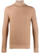 La Fileria For D'aniello Knitted Roll Neck Jumper - Brown