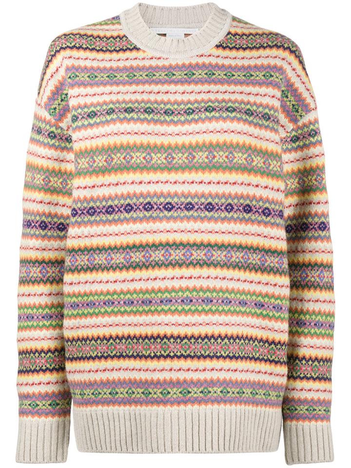 Stella Mccartney Fairisle Crew Neck Jumper - Multicolour