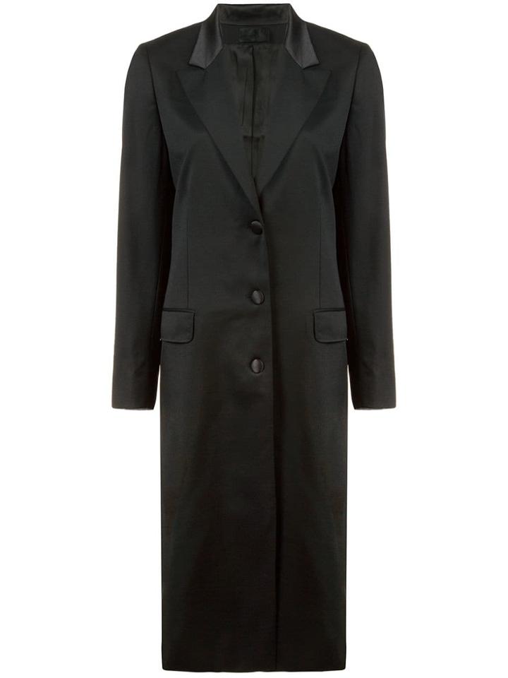 Rta Classic Single Breasted Coat - Black