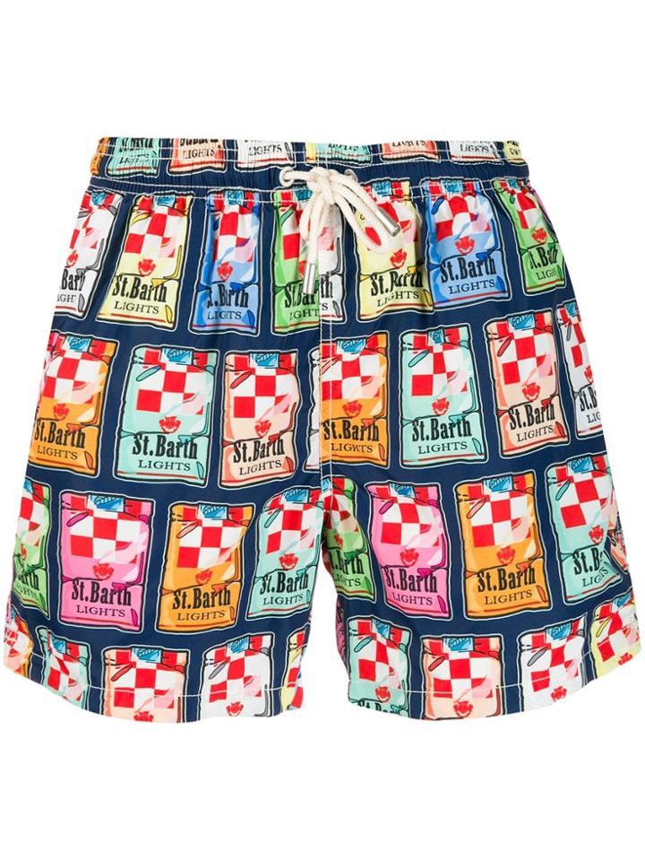 Mc2 Saint Barth Lights Swimming Shorts - Blue