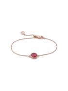 Monica Vinader Rp Siren Pink Quartz Gemstone Bracelet - Gold