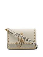 Jw Anderson Anchor Logo Studded Shoulder Bag - White