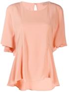Twin-set Flared Sleeve Blouse - Pink
