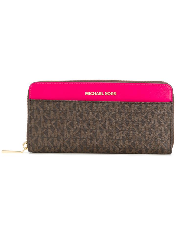 Michael Michael Kors Logo Wallet - Brown