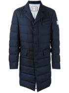 Moncler Gamme Bleu Flap Pockets Padded Coat, Men's, Size: 2, Blue, Cotton/cupro/wool/goose Down