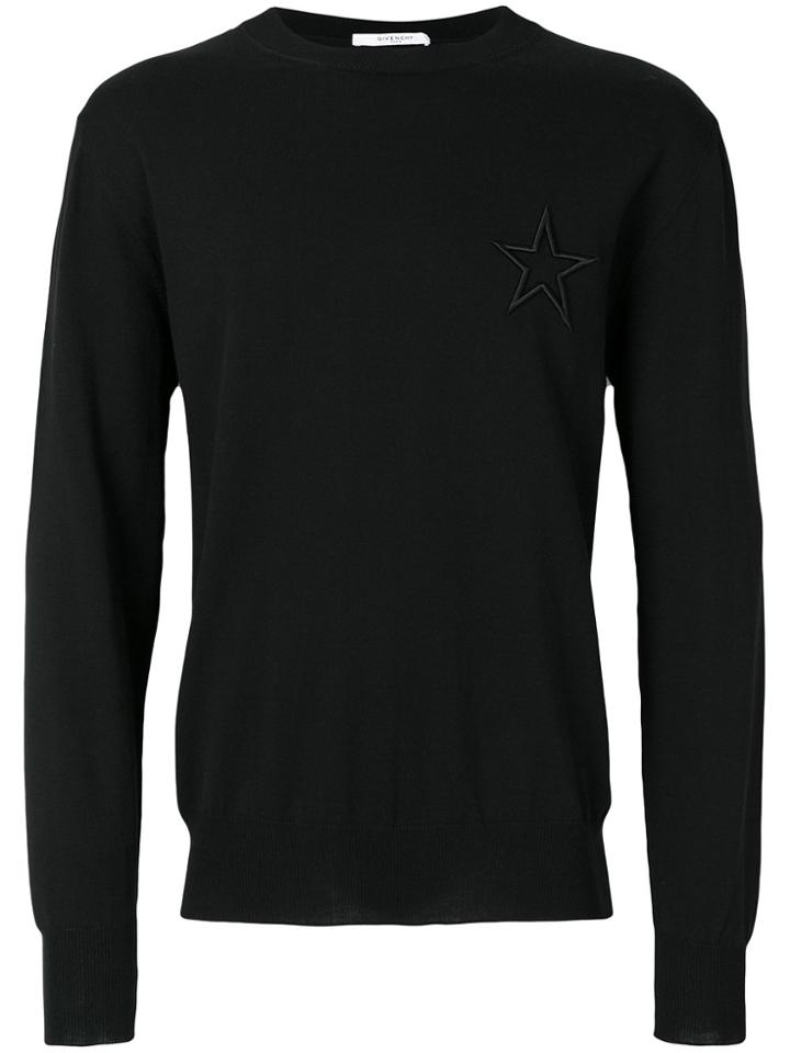 Givenchy Embroidered Star Jumper - Black