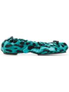 Dolce & Gabbana Leopard Print Ballerinas - Blue