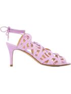 Bionda Castana Nicolette Sandals, Women's, Size: 40, Pink/purple, Calf Leather/suede/leather