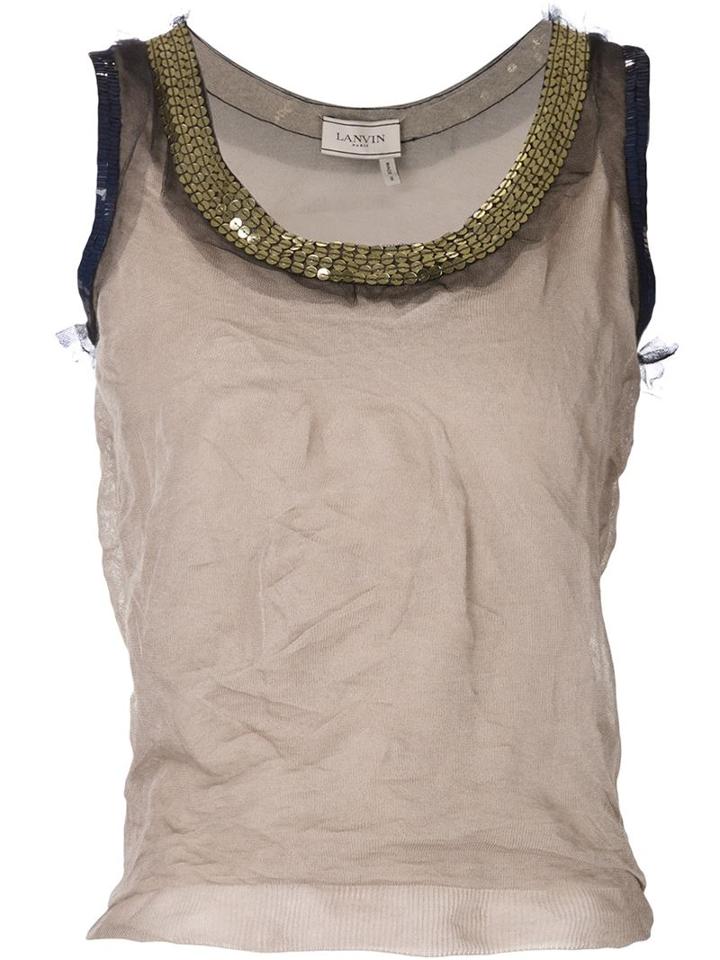 Lanvin Tulle Tank Top