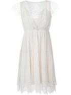 Blugirl Embroidered Tulle Flared Dress