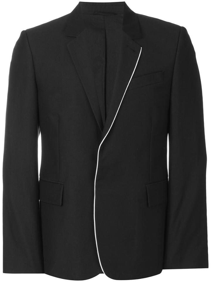 Ann Demeulemeester Grise Contrast Piped Blazer - Black