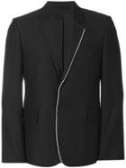 Ann Demeulemeester Grise Contrast Piped Blazer - Black