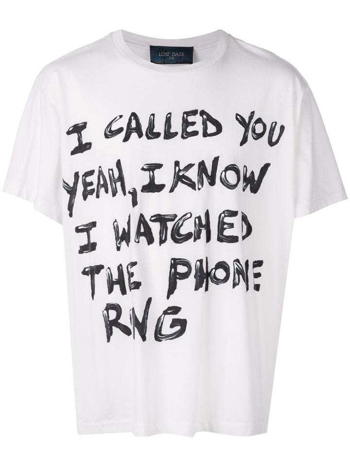 Lost Daze I Called You T-shirt - White