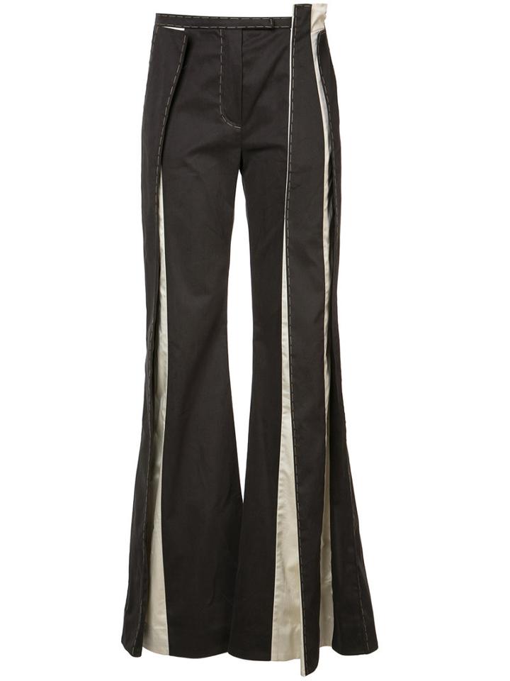 Anne Sofie Madsen - Crack Trousers - Women - Cotton/polycarbonite - S, Black, Cotton/polycarbonite