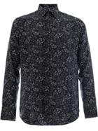 Saint Laurent Foliage Print Shirt - Black